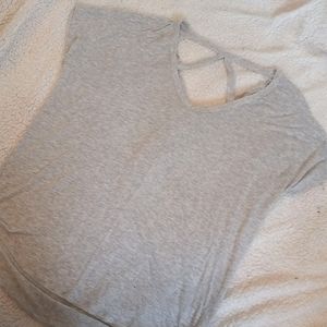 Express Light Gray  Dress Top, Size Medium